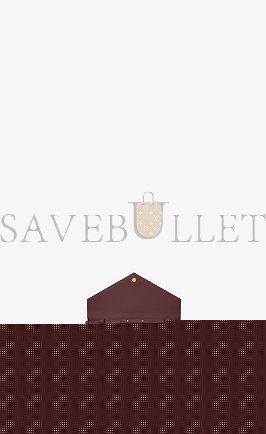 Y*L cassandre matelassÉ chain wallet in grain de poudre embossed leather 377828bow016475 (22.5*14*4cm)