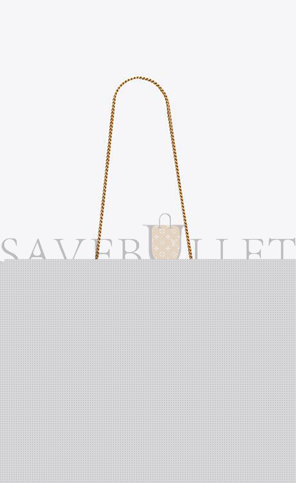 Y*L cassandre matelassÉ chain wallet in grain de poudre embossed leather 377828bow016475 (22.5*14*4cm)