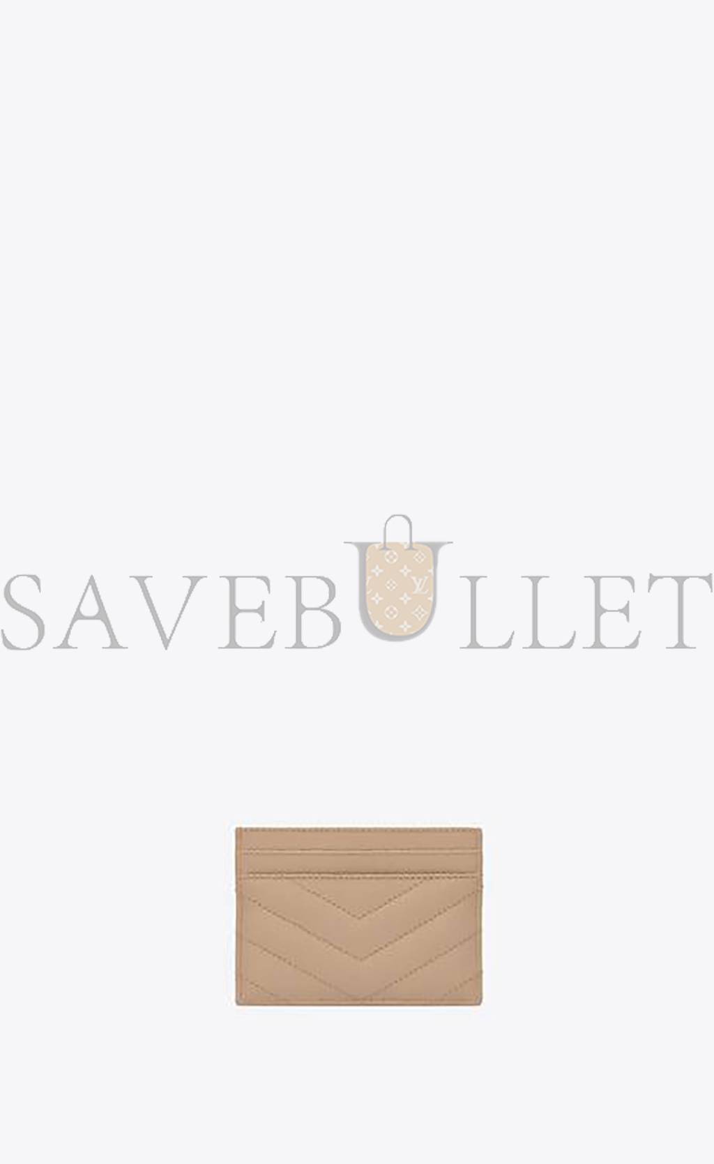 Y*L cassandre matelassÉ card case in grain de poudre embossed leather 423291bow012721 (10.5*7.5*0.5cm)