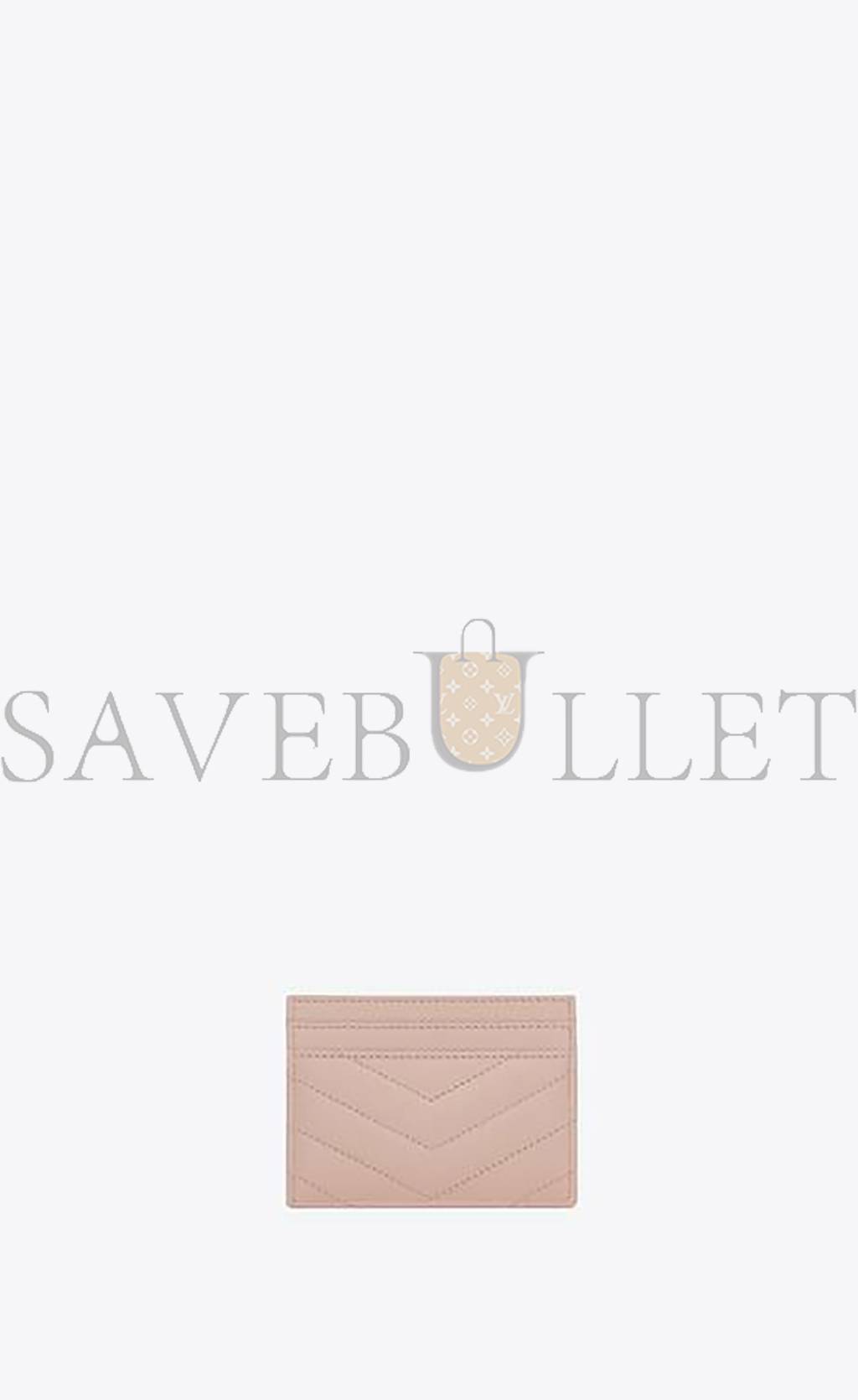 Y*L cassandre matelassÉ card case in grain de poudre embossed leather 423291bow016920 (10.5*7.5*0.5cm)