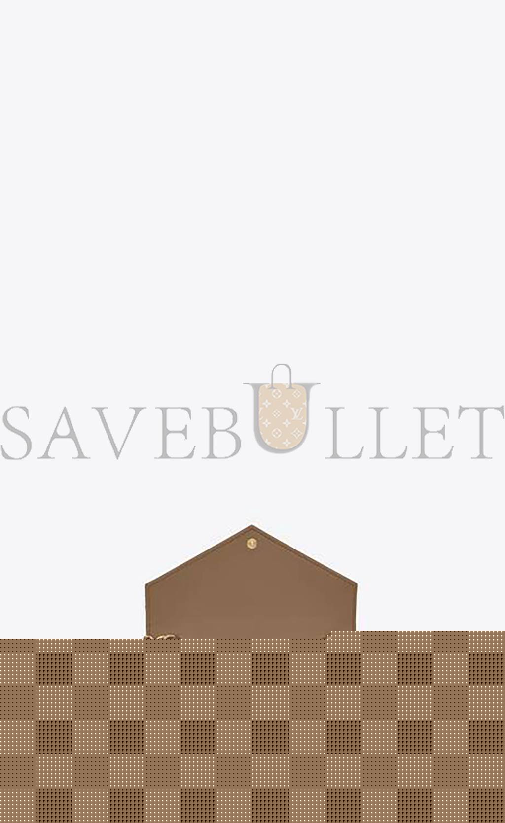 Y*L cassandre matelassÉ envelope chain wallet in grain de poudre embossed leather 695108bow012346 (19*12.5*3.5cm)