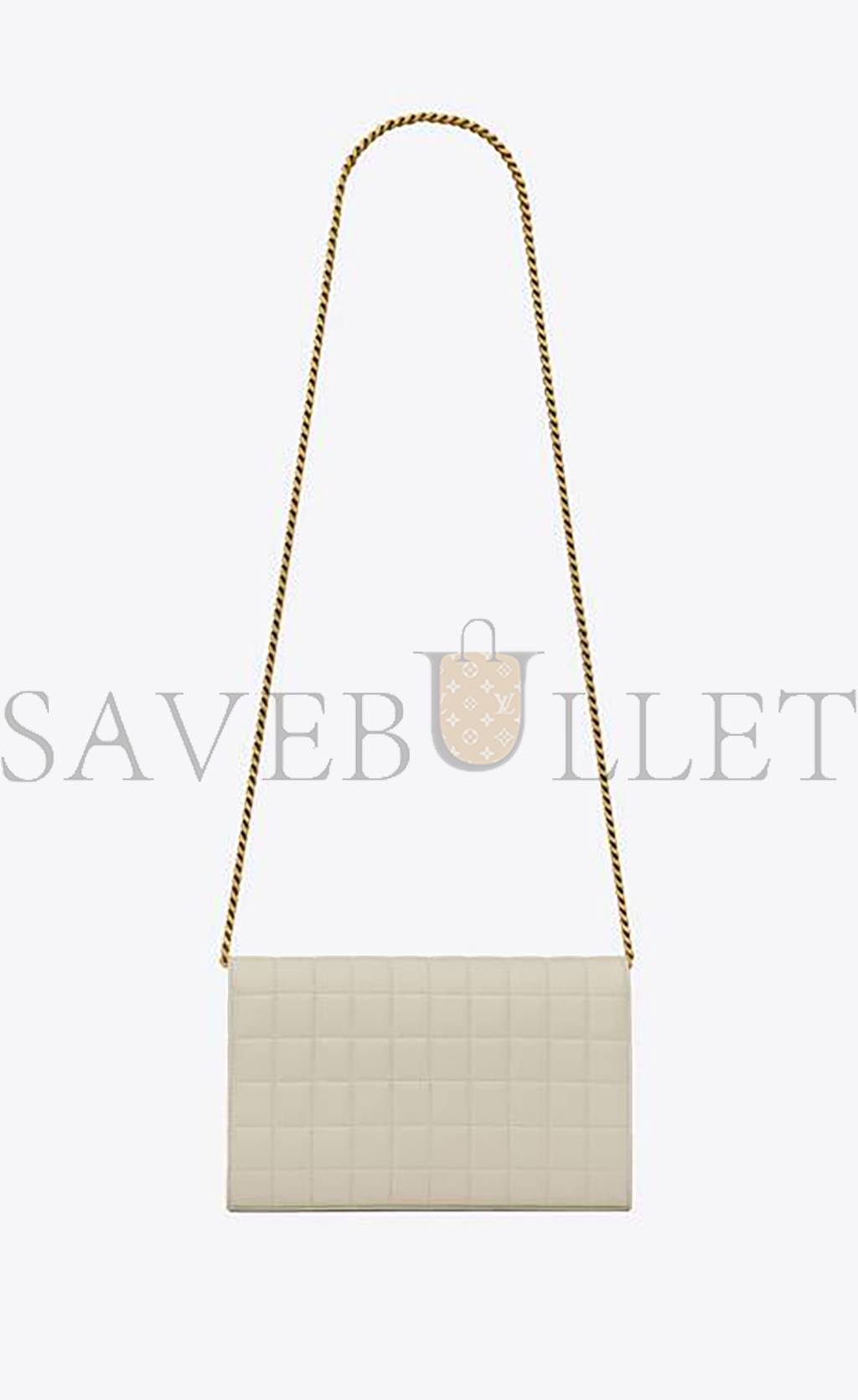 Y*L cassandre matelassÉ carrÉ chain wallet in lambskin 743346aabvp9207 (23*14*3cm)