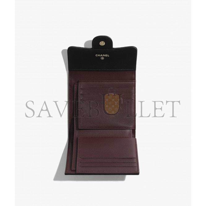Ch*el classic small flap wallet gold hardware ap0231 y01295 c3906 （10.5cm*11.5cm*3cm）