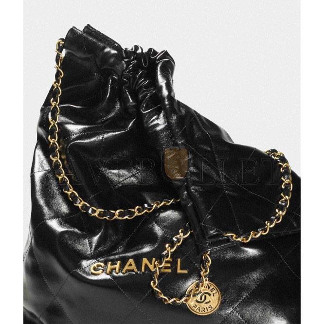 Ch*el 22 large handbag gold hardware as3262 b08037 94305 (48*45*10cm)
