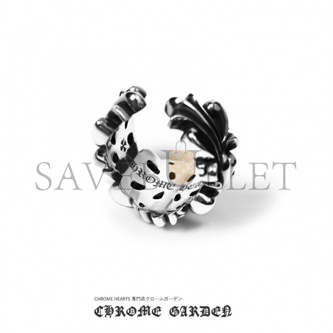 Ch**me He**ts double floral ring