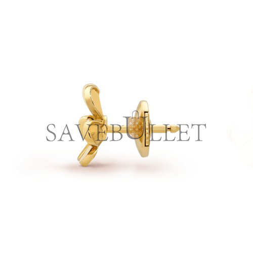 v*n cl*f arpels frivole earrings, mini model - yellow gold, Di*m*nd  vcarp0j300