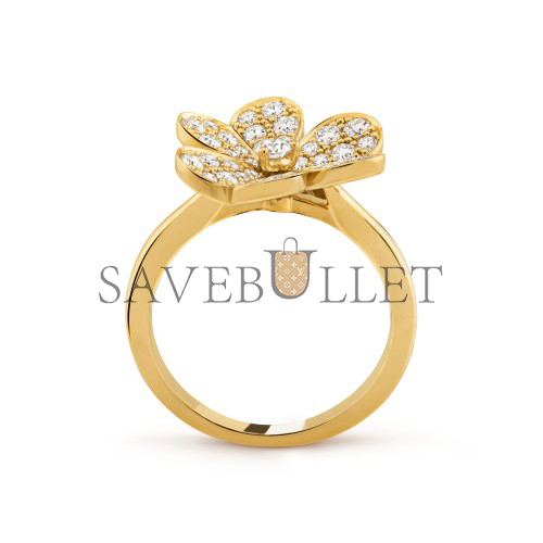 v*n cl*f arpels frivole ring, 1 flower, small model - yellow gold, Di*m*nd vcarp2v000