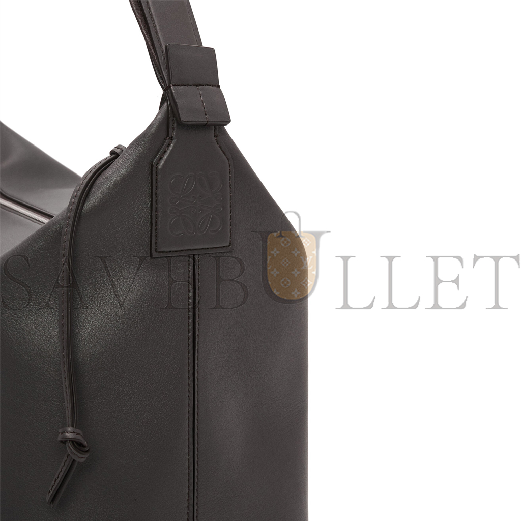 l*ew* cubi crossbody bag in S*pple smooth calfskin and jacquard (44*30*18cm)