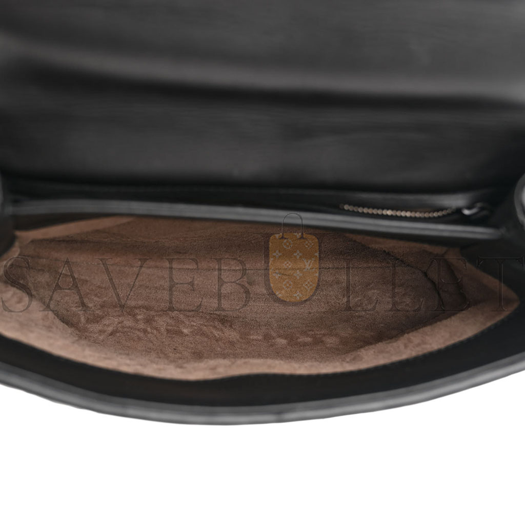 bo*te*ga Ve*ne*ta nappa intrecciato baby olimpia shoulder bag black (23*17*8cm)