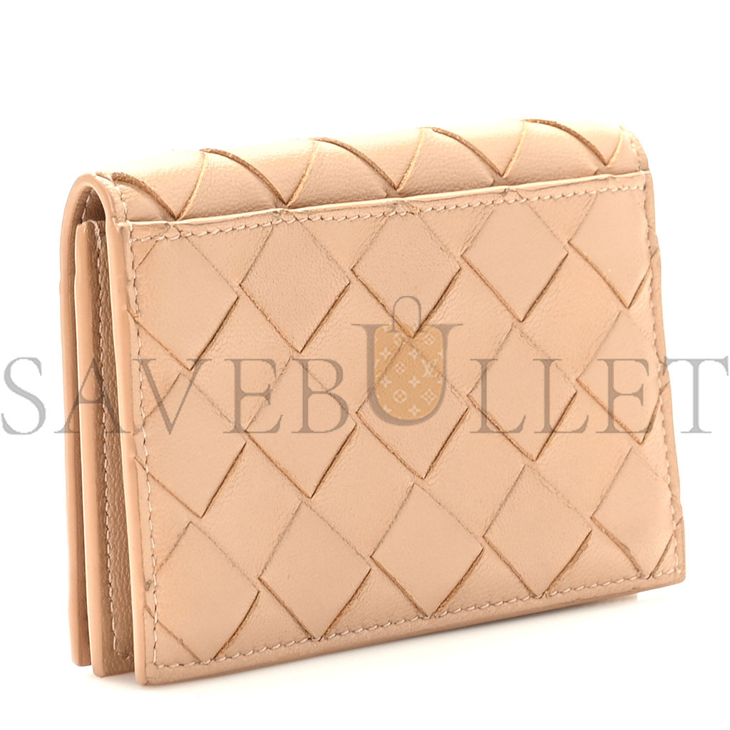 bo*te*ga Ve*ne*ta nappa intrecciato card holder almond (11*8cm)