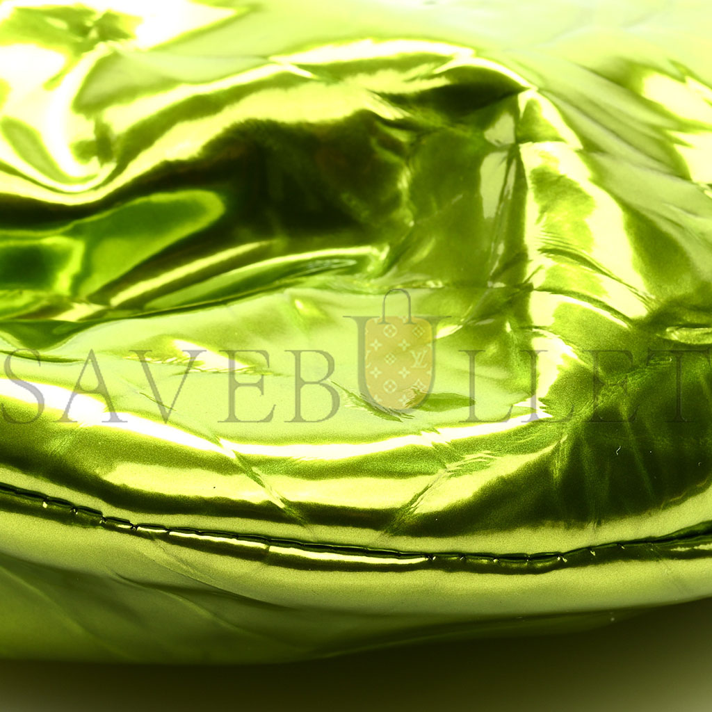 bo*te*ga Ve*ne*ta metallic crushed calfskin mini jodie chlorophyll (25*14*3cm)