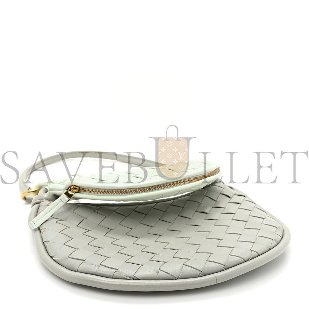 bo*te*ga Ve*ne*ta nappa intrecciato small gemelli agate grey glacier (25*18*6cm)