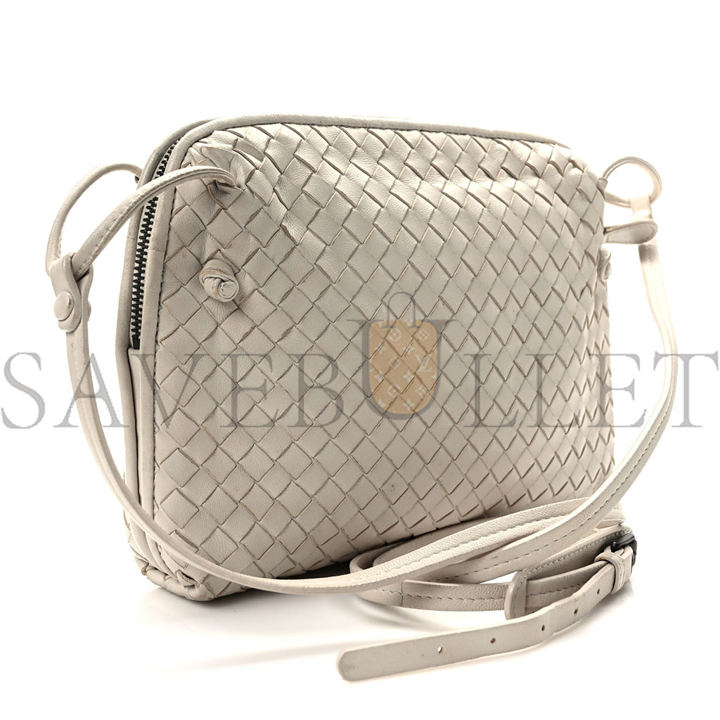bo*te*ga Ve*ne*ta nappa intrecciato nodini crossbody messenger white (23*18*5cm)