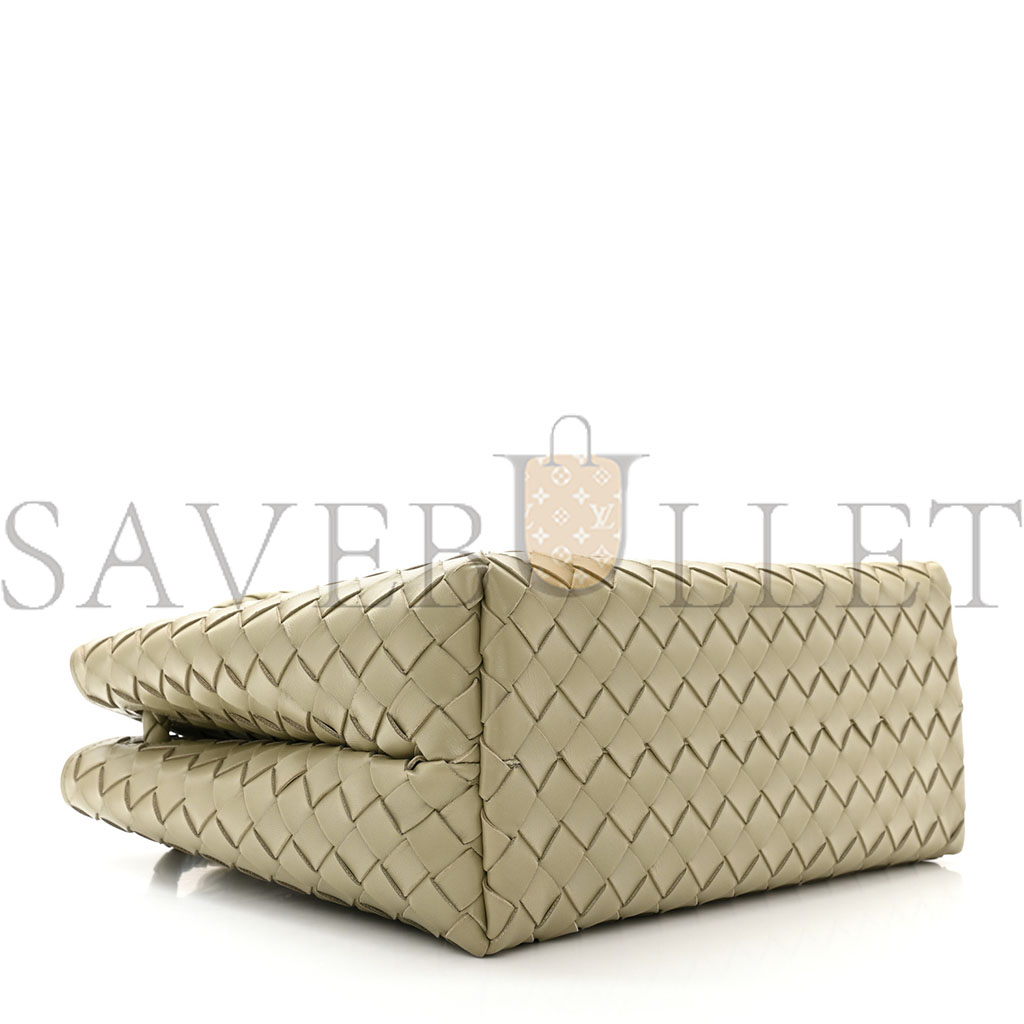 bo*te*ga Ve*ne*ta nappa intrecciato medium andiamo shoulder bag travertine (32*25*11cm)