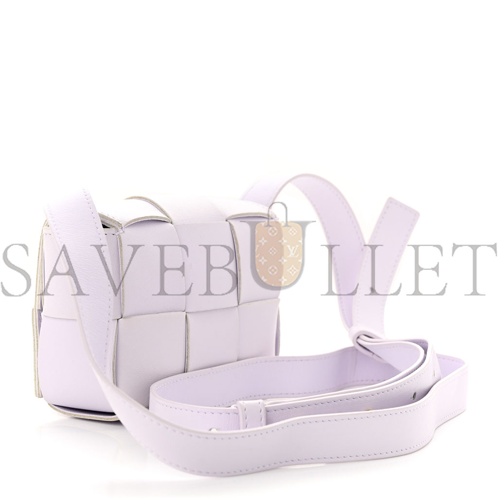 bo*te*ga Ve*ne*ta lambskin maxi intreccio candy cassette crossbody bag mirth washed (12*9*4cm)