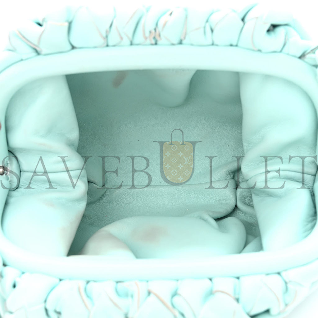 bo*te*ga Ve*ne*ta nappa intrecciato the mini pouch ice (20*13*5cm)