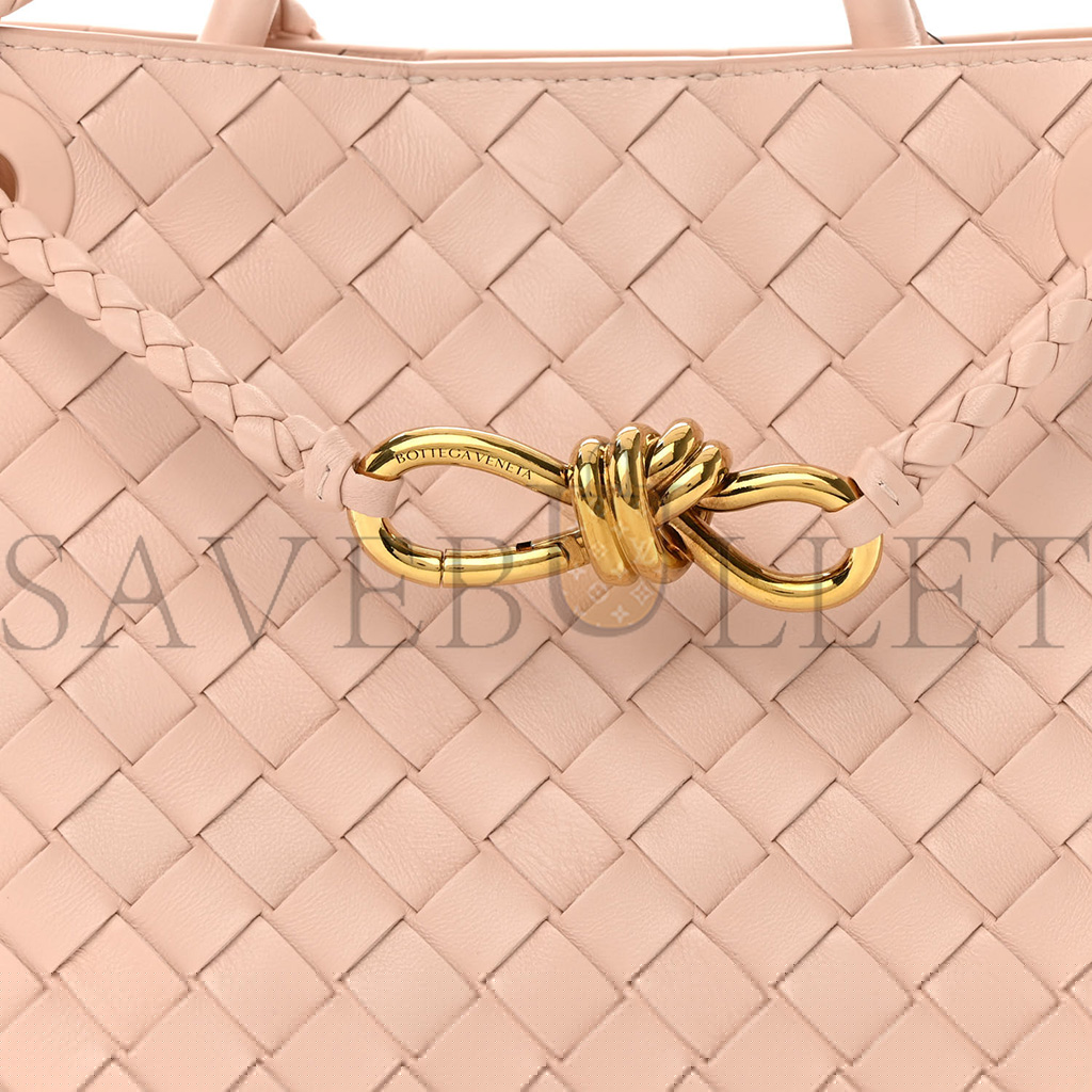 bo*te*ga Ve*ne*ta nappa intrecciato small andiamo shoulder bag nude (25*20*10cm)