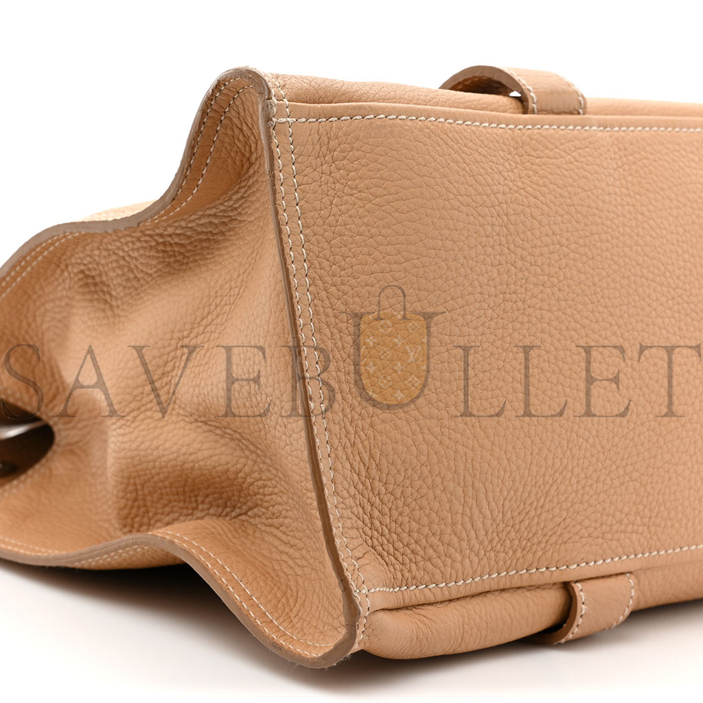 Pra*a vitello daino shoulder bag sughero (36*25*15cm)