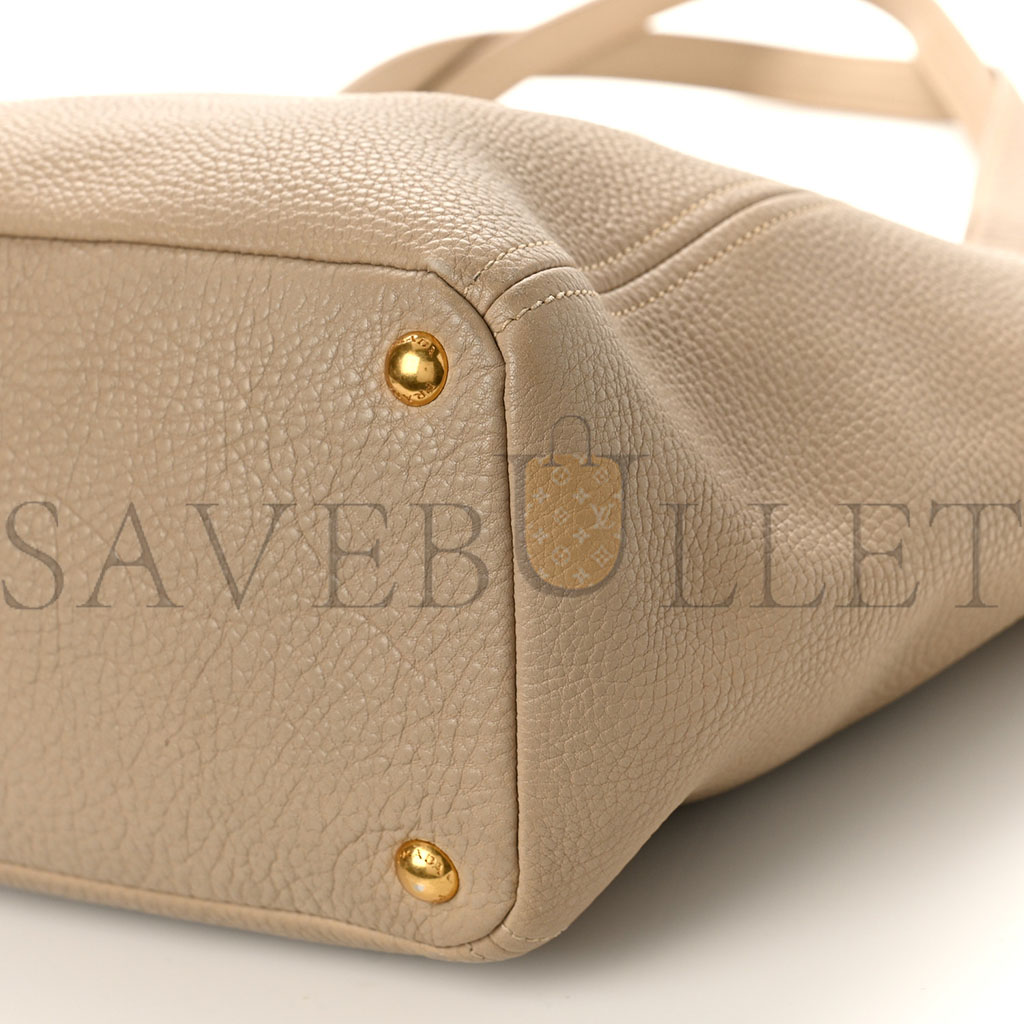 Pra*a vitello daino shoulder bag sabbia (34*29*14cm)