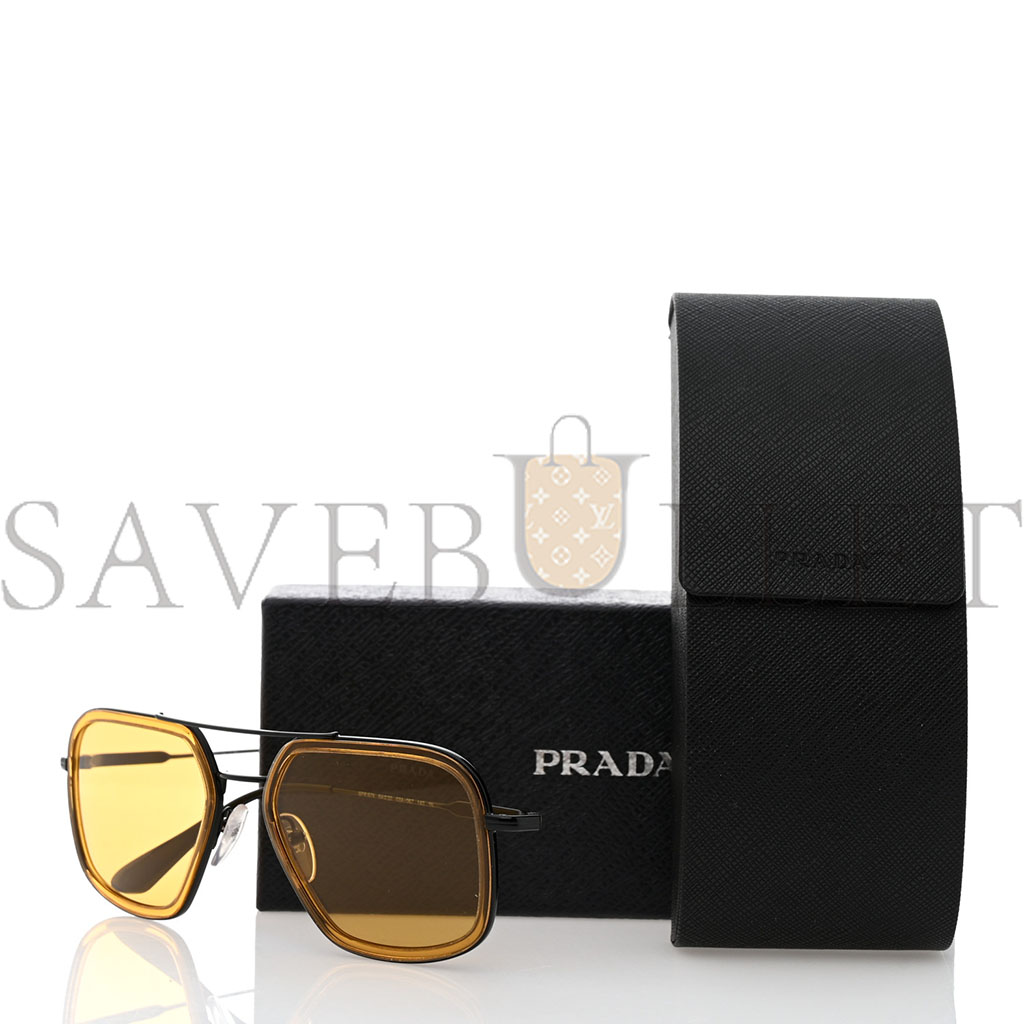 Pra*a aviator sunglasses spr 57x black yellow