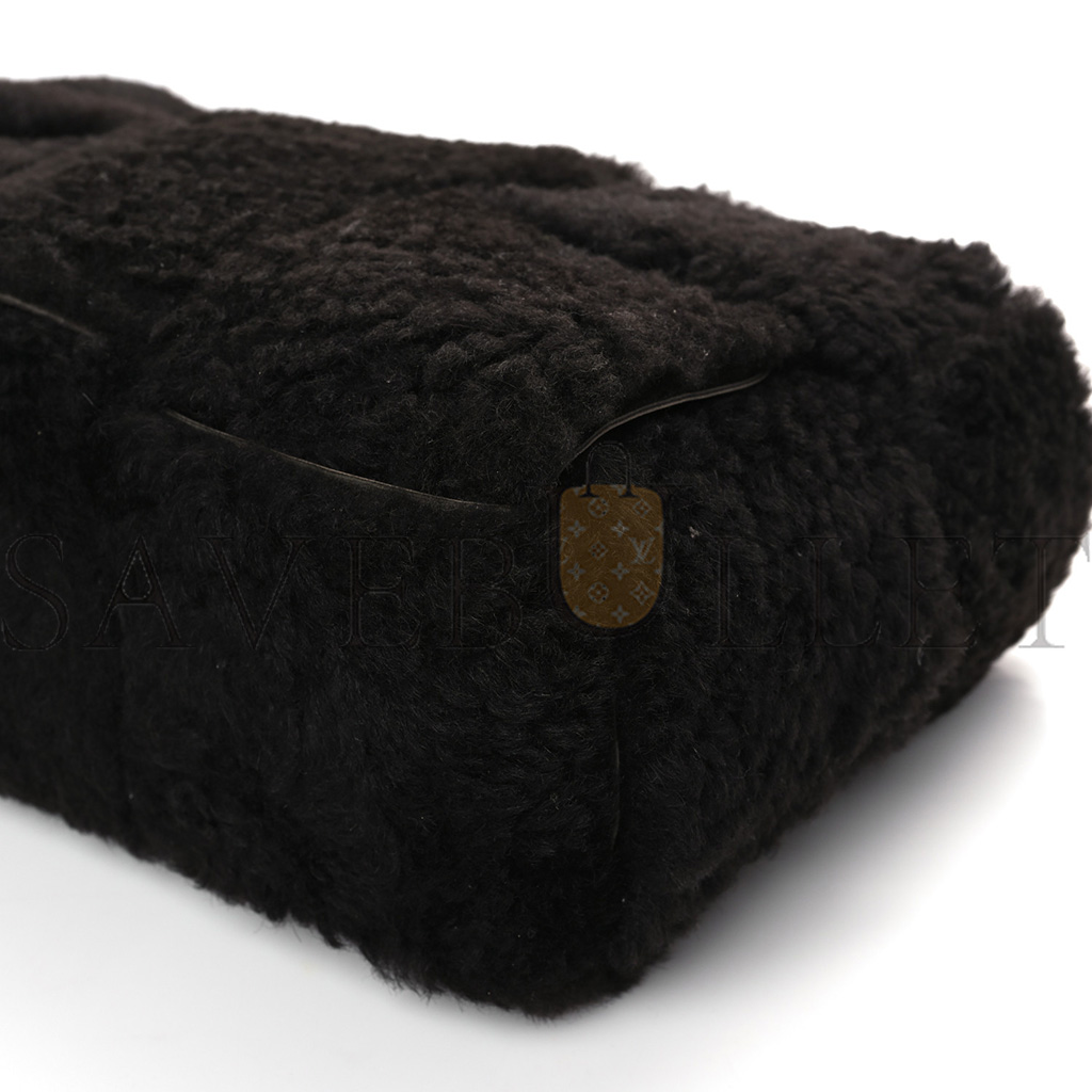 bo*te*ga Ve*ne*ta shearling intrecciato arco tote fondant (38*25*17cm)