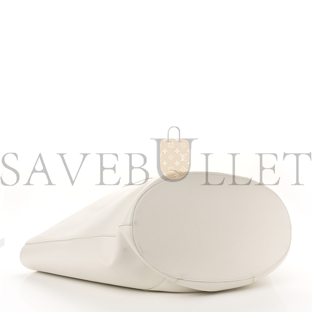 bo*te*ga Ve*ne*ta french calfskin large basket tote white (44*37*22cm)