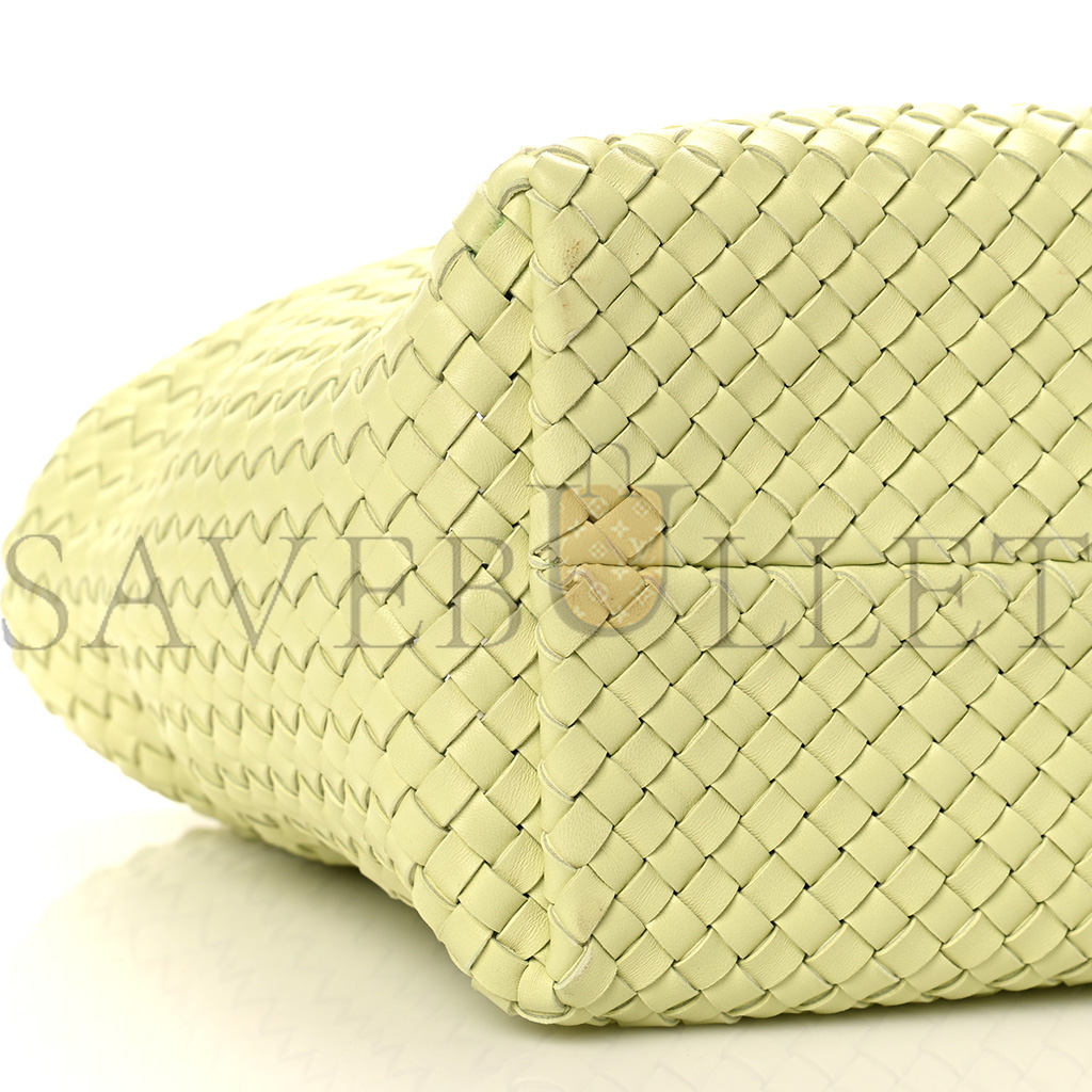 bo*te*ga Ve*ne*ta lambskin intreccio medium cabat lemon washed (41*25*17cm)
