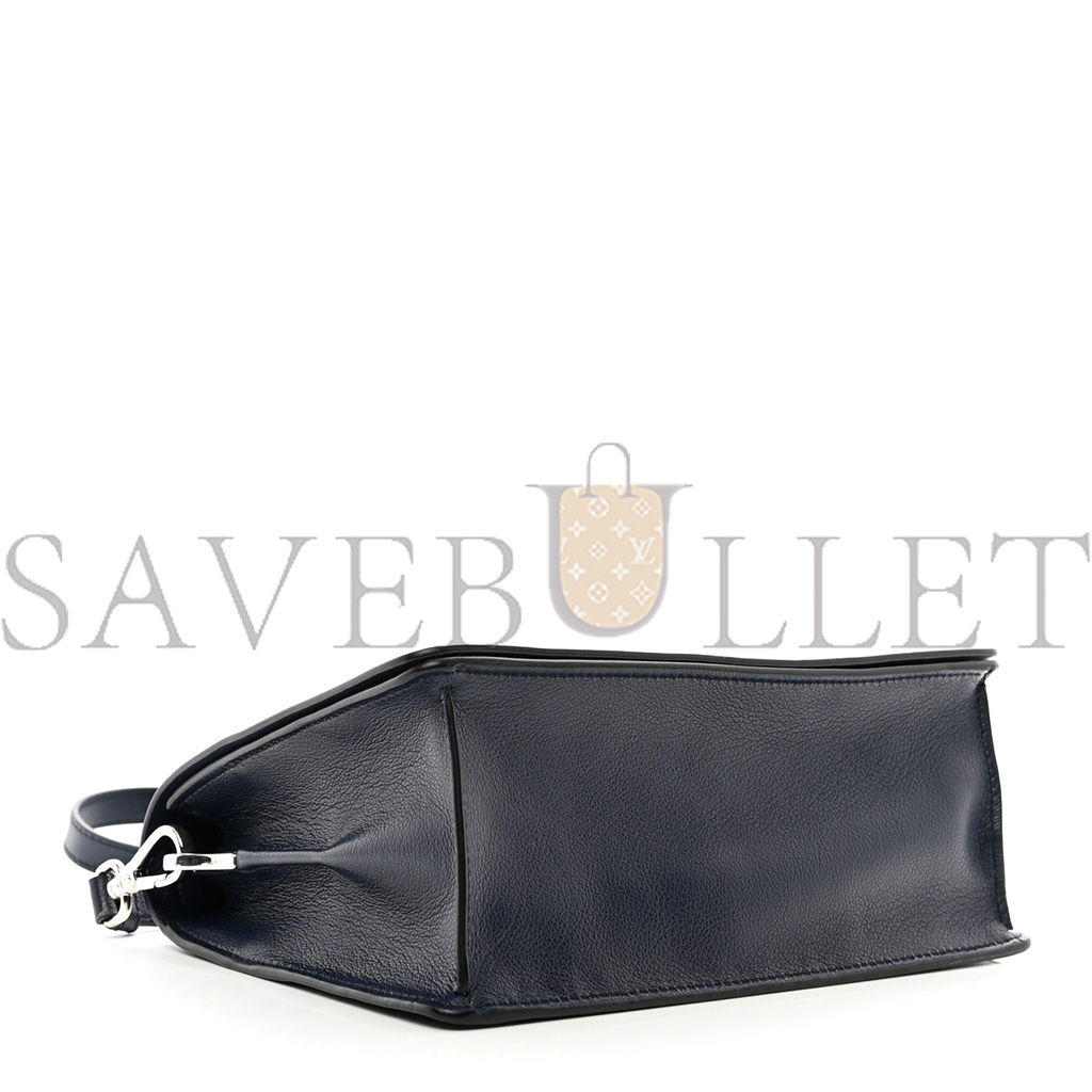 Pra*a glace calf shoulder bag baltico (23*17*9cm)