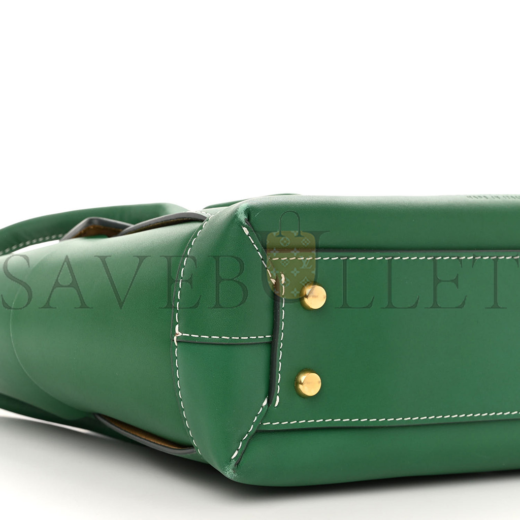 bo*te*ga Ve*ne*ta french calfskin maxi intrecciato arco 33 racing green (22*22*9cm)