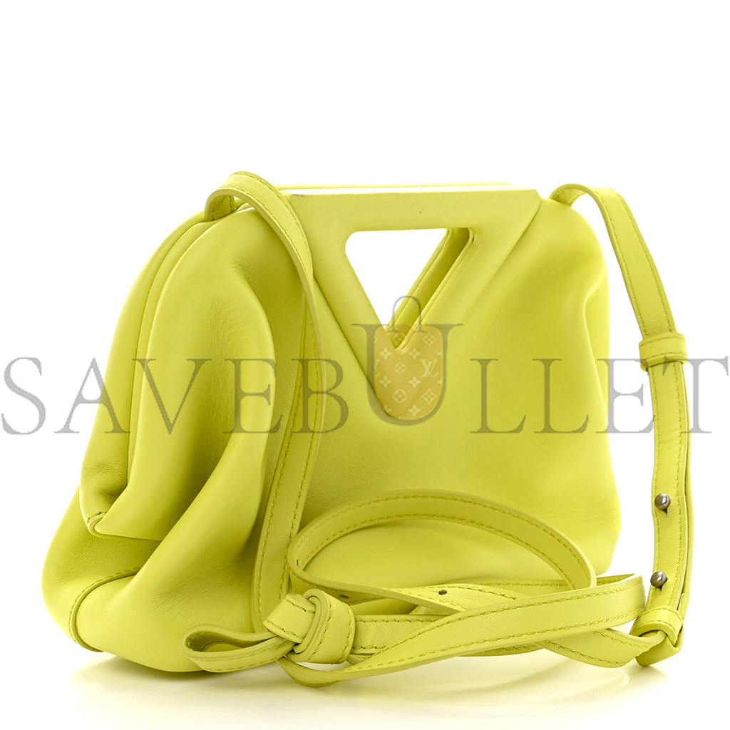 bo*te*ga Ve*ne*ta calfskin small the point triangle bag seagrass (20*18*8cm)