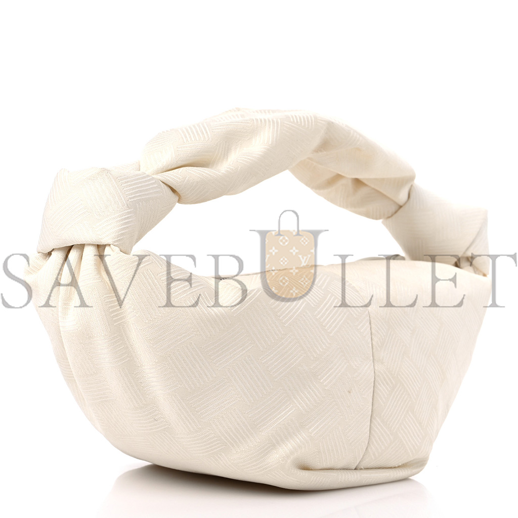 bo*te*ga Ve*ne*ta jacquard mini double knot bag ivory (28*10cm)