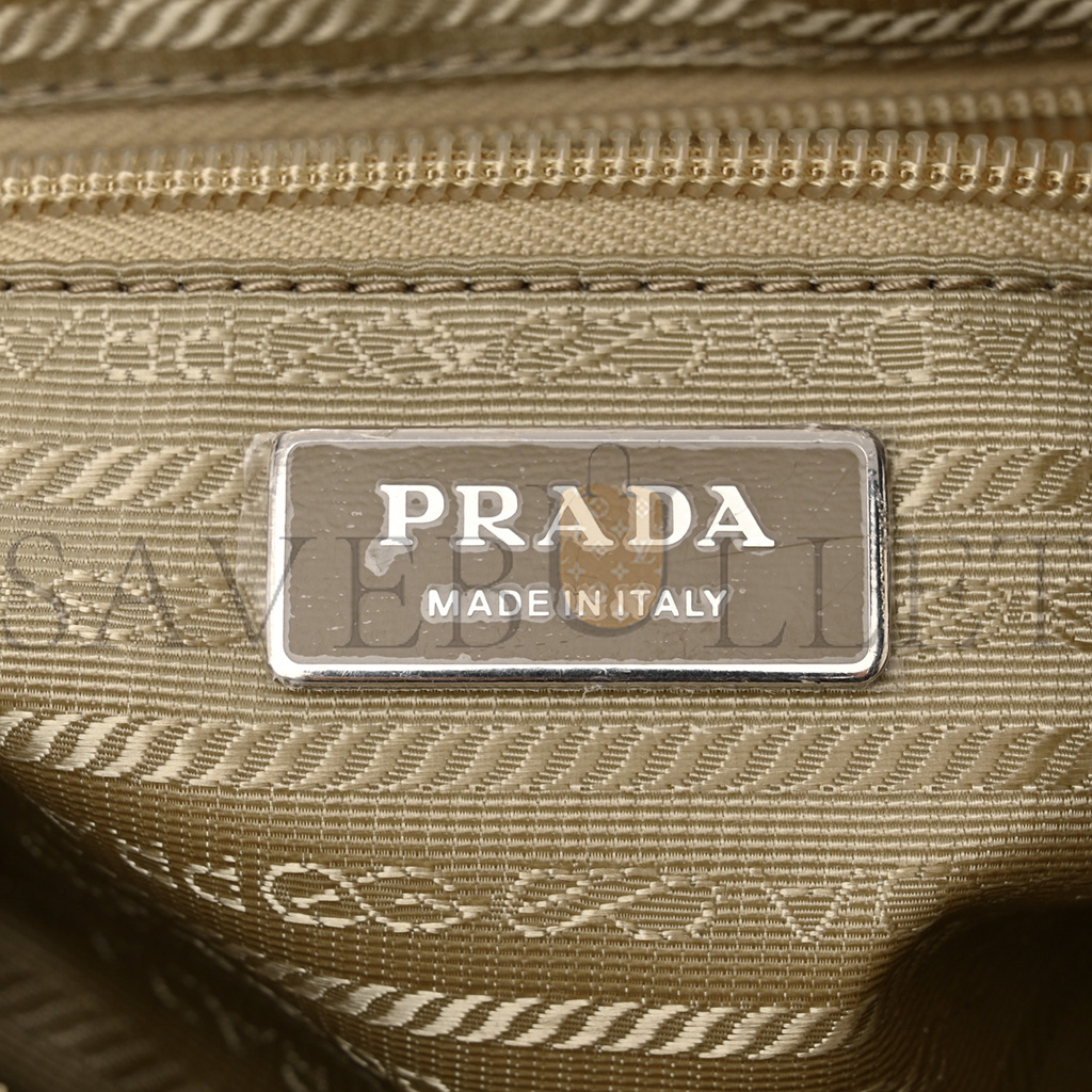 Pra*a nylon re-edition shoulder bag deserto (23*15*6cm)