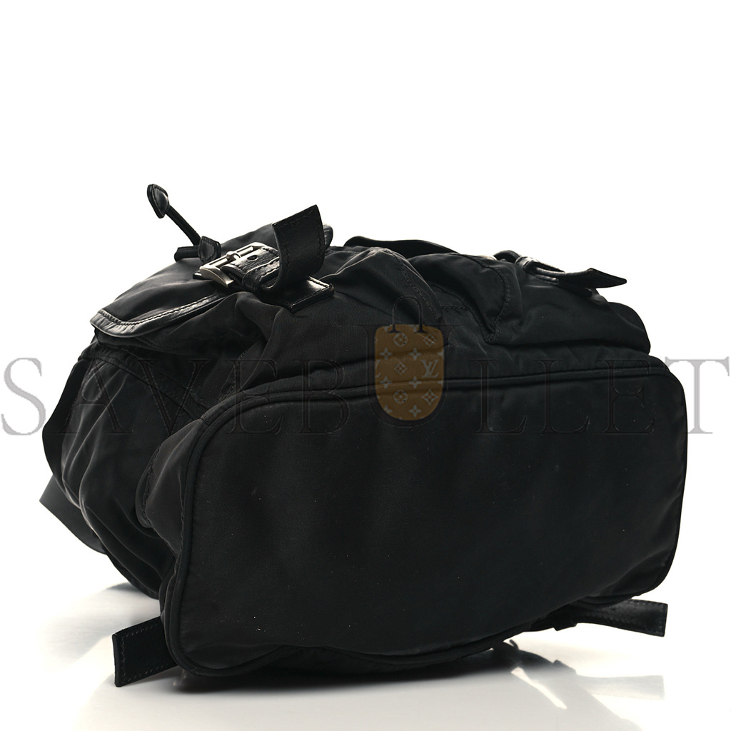 Pra*a nylon vela medium backpack black (30*29*15cm)