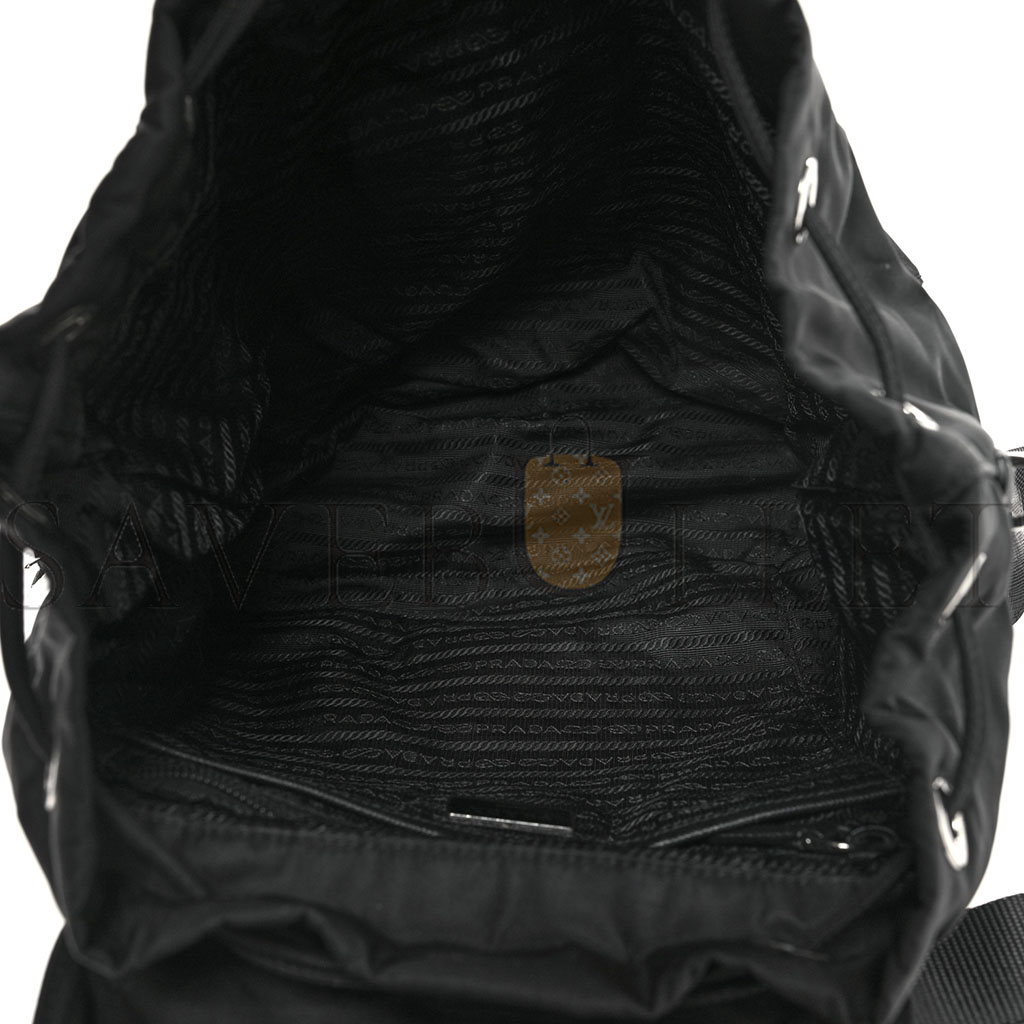 Pra*a nylon vela medium backpack black (30*30*14cm)