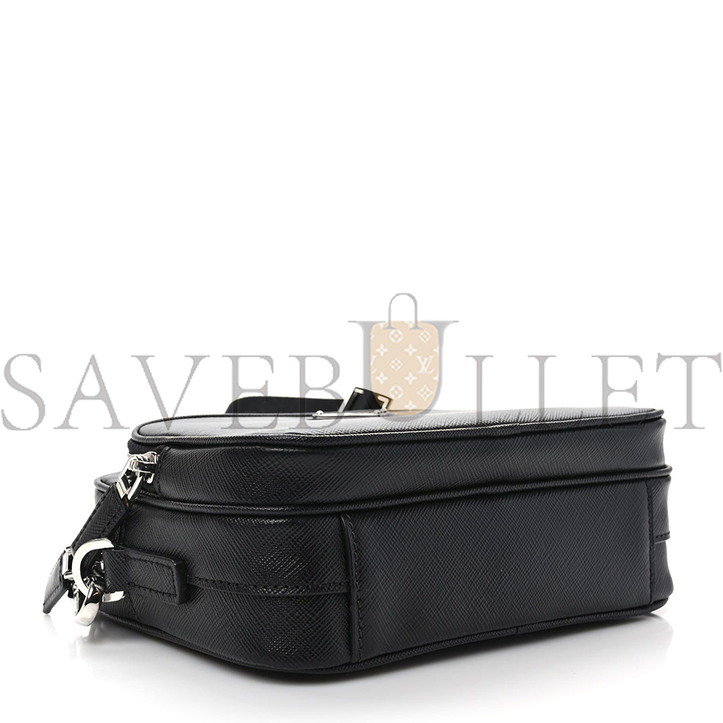 Pra*a saffiano shoulder bag black (20*14*8cm)