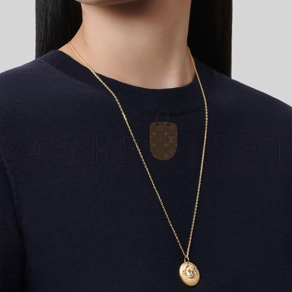 V*N CL*F arpels zodiaque medal cancri (cancer) - yellow gold  vcarp7sx00