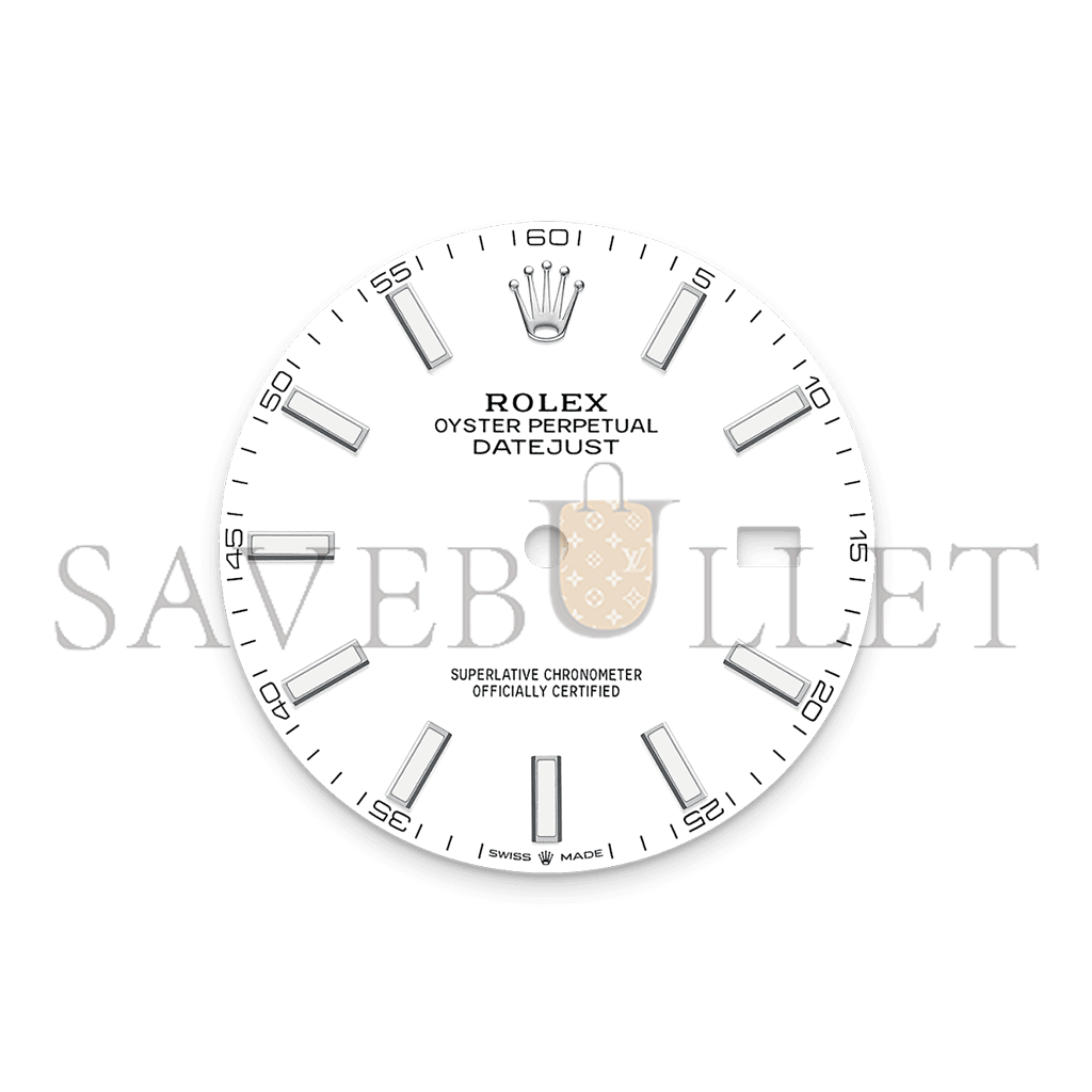 R*l*x datejust 41 oyster, 41 mm, oystersteel and white gold watch 126334