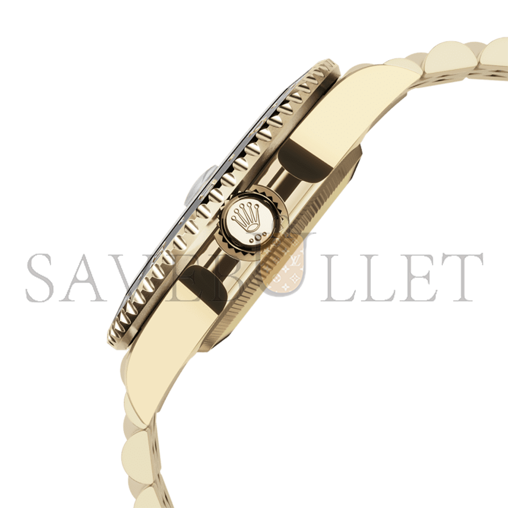 R*l*x gmt-master ii oyster, 40 mm, yellow gold watch 126718grnr