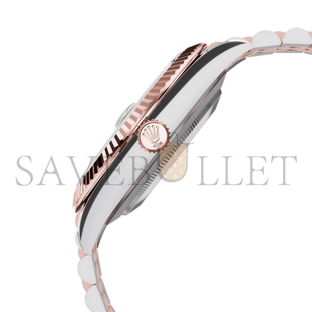 R*l*x datejust 41 oyster, 41 mm, oystersteel and everose gold watch 126331-0002