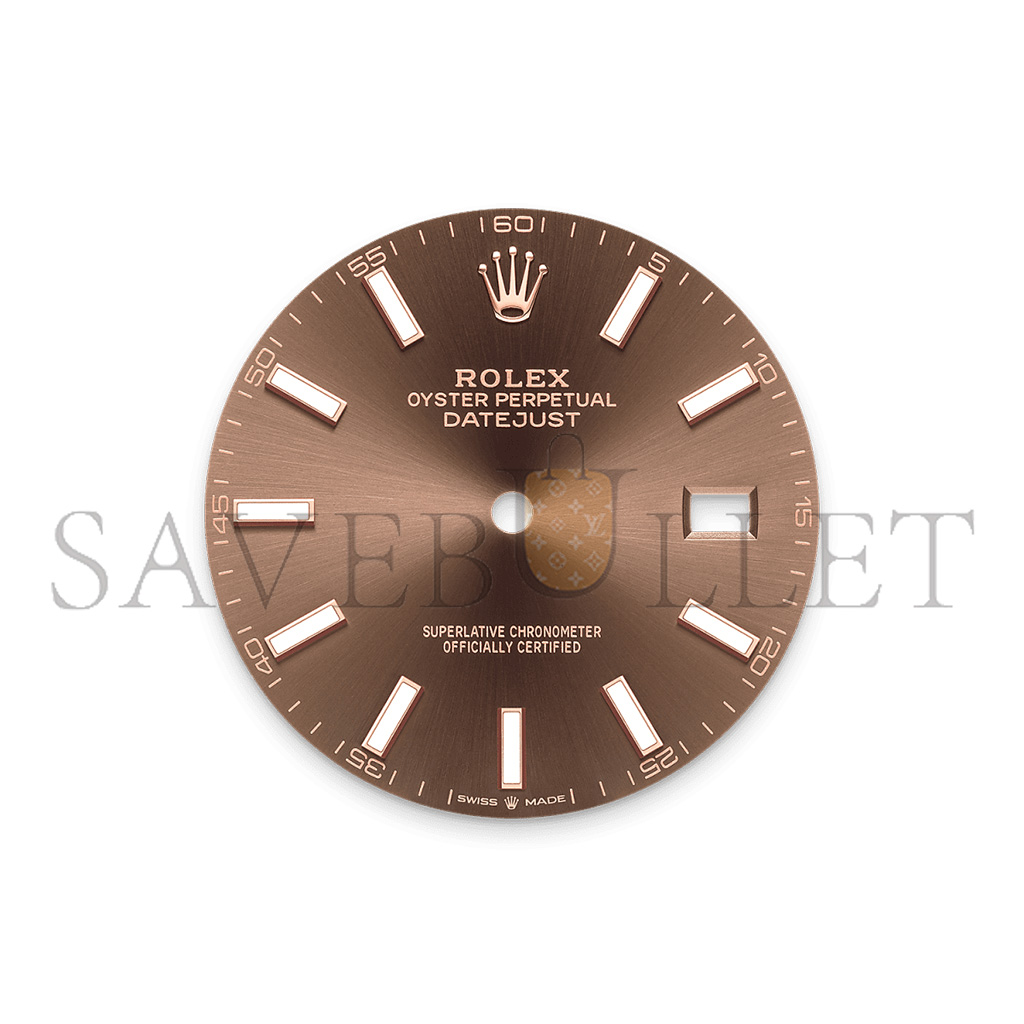 R*l*x datejust 41 oyster, 41 mm, oystersteel and everose gold watch 126331-0001