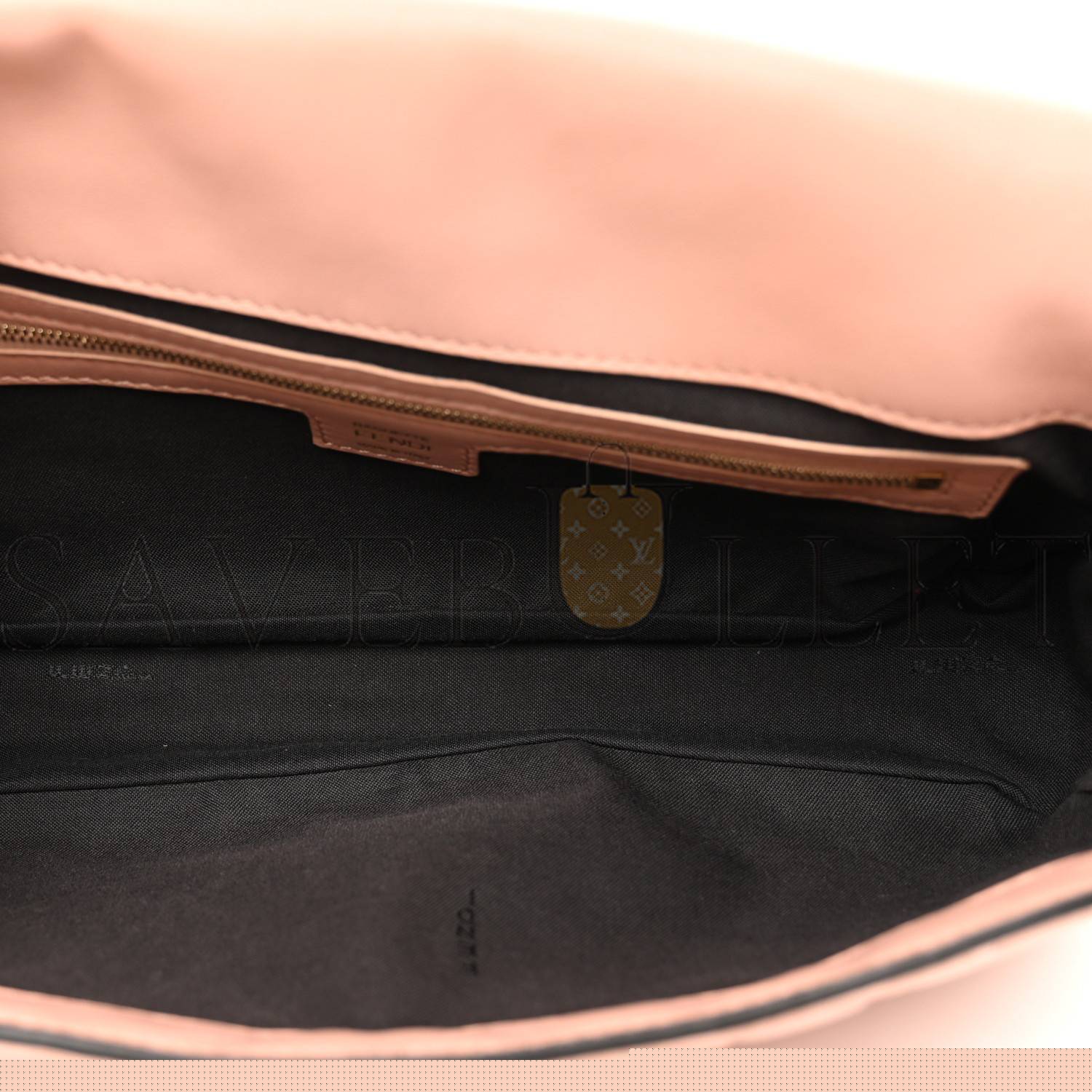 F**di nappa ff 1974 embossed baguette rosa bourbon (27*15*6cm)