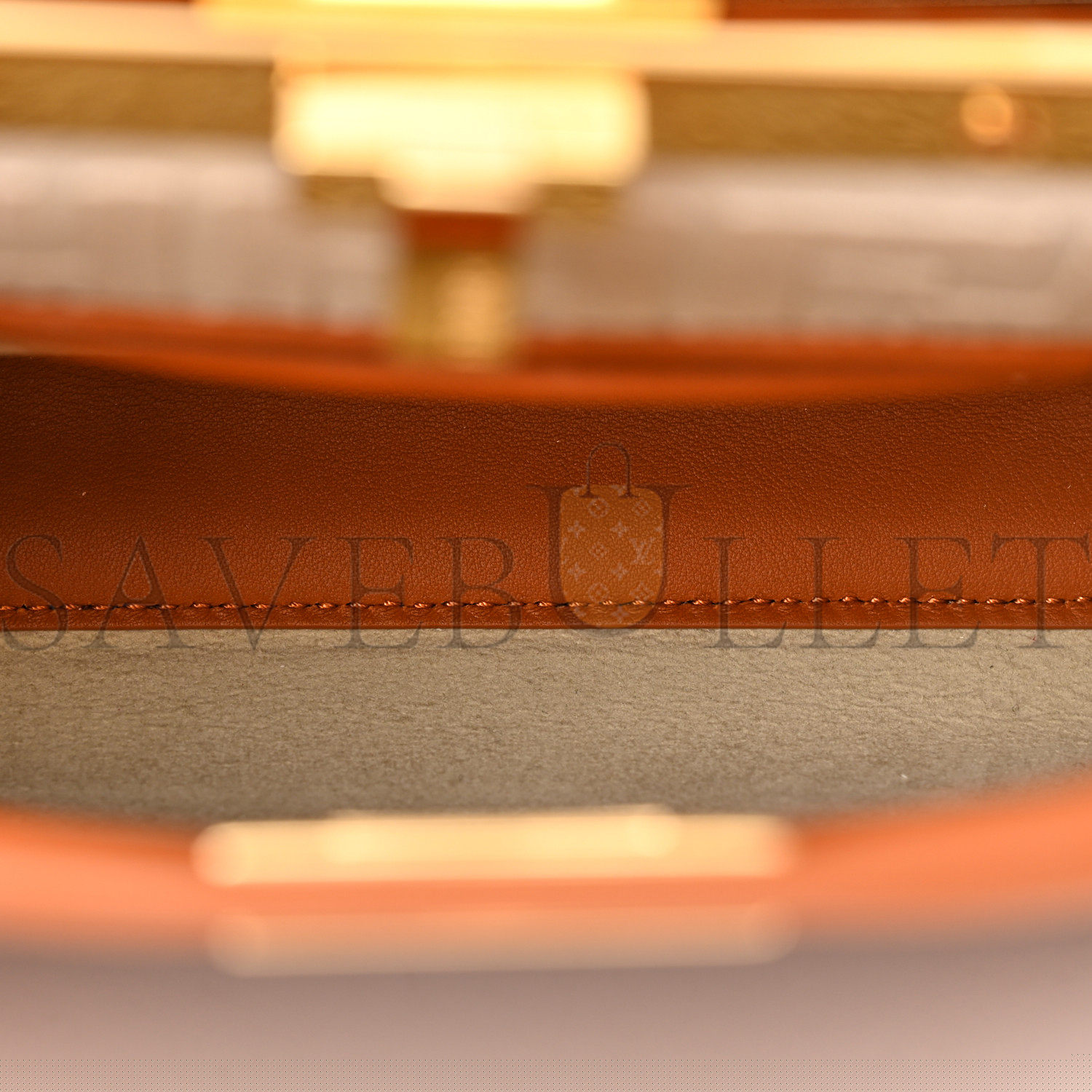 F**di vitello seta canvas ff embroidered mini peekaboo iconic satchel brandy grezzo (23*18*11cm)