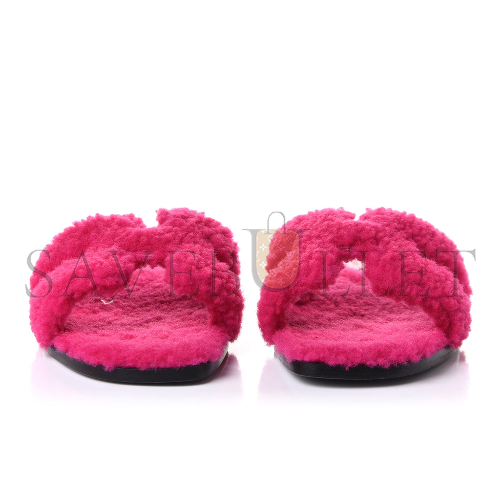 H**mes woolskin oran sandals h071002z2108