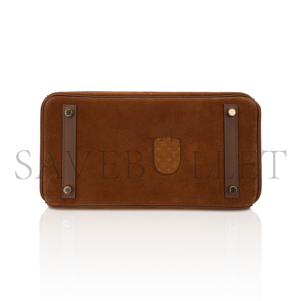 H**mes birkin 30 chestnut gold buckle bag 58822833472 (30*22*16cm)