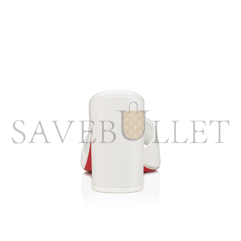 Ch**an louboutin jane mule 85 mm mules-nappa leather-bianco-women 1240728w302