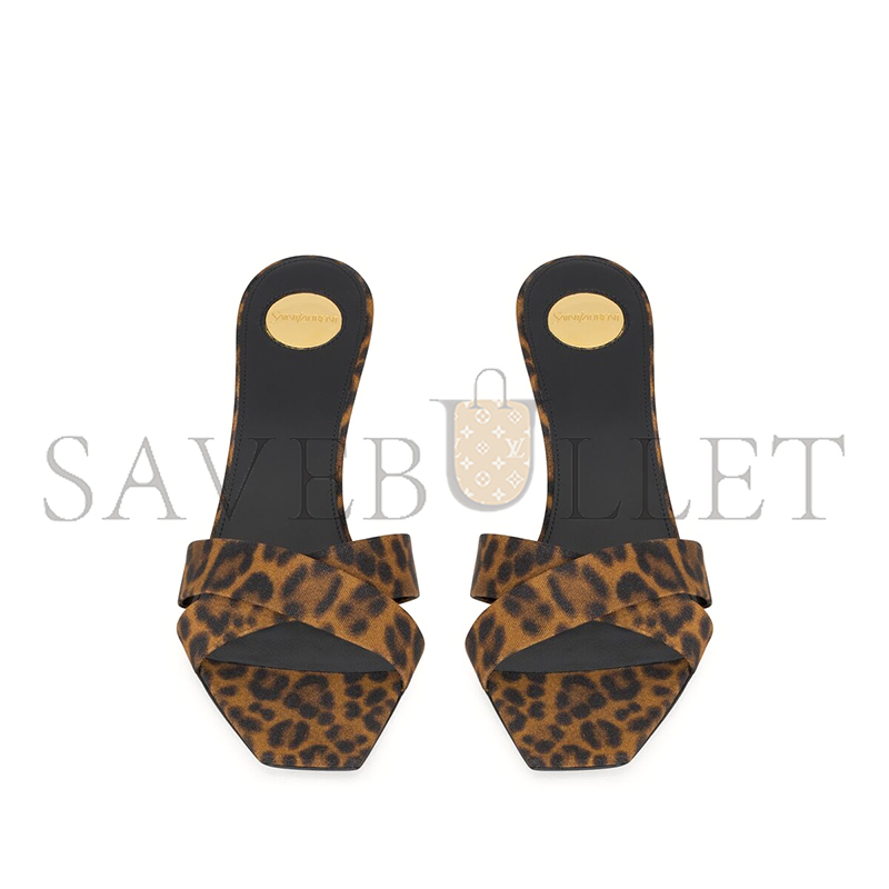 Y*L jill mules in leopard grosgrain 825270aaesw2094