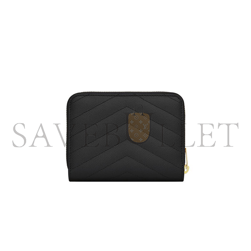 Y*L cassandre matelassÉ compact zip around wallet in grain de poudre leather 668288bow011000 (12*10*3cm)