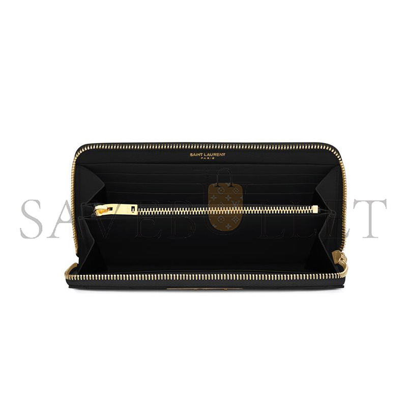Y*L cassandre matelassÉ zip around wallet in grain de poudre leather 358094bow011000 (19*9.5*2.5cm)