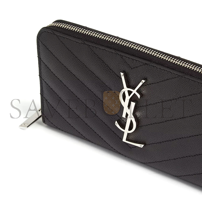 Y*L cassandre matelassÉ zip around wallet in grain de poudre leather 358094bow021000 (19*9.5*2.5cm)