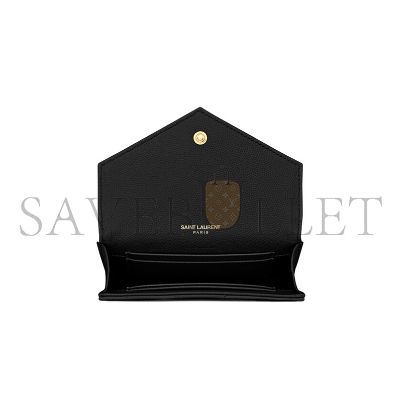 Y*L cassandre matelassÉ small envelope wallet in grain de poudre leather 414404bow011000 (13.5*9.5*3cm)